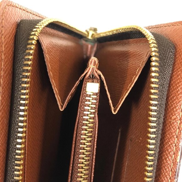 Authentic Louis Vuitton Porte Monnaie Zip Monogram Wallet jp100-120325 - Picture 8 of 16